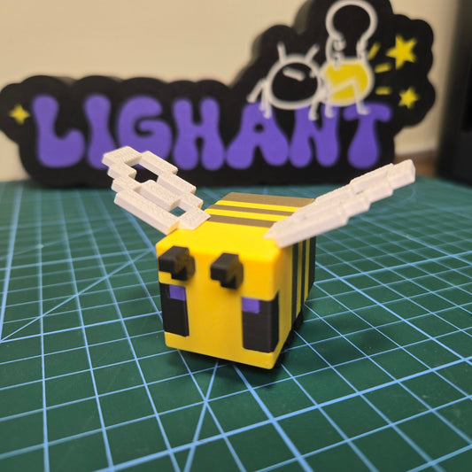 3D Printed Minecraft Bee Model DIY Made