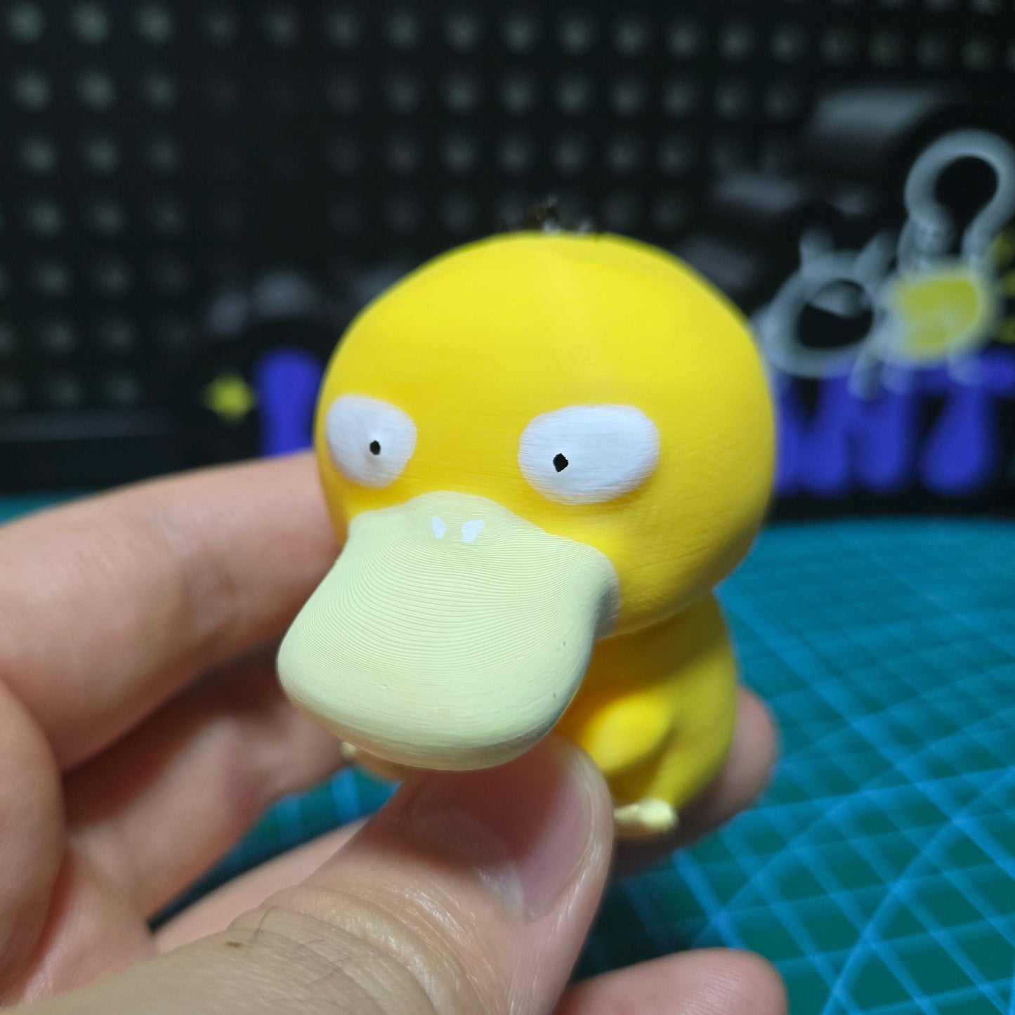 Stress-Reliever: 3D Printed Pokémon Psyduck Click Fidget Toy