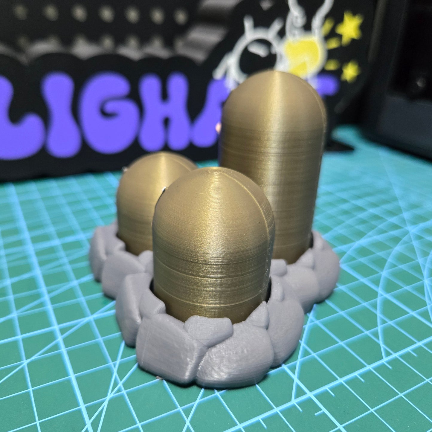 3D-Printed Diglett & Dugtrio Clicky Fidget Toys