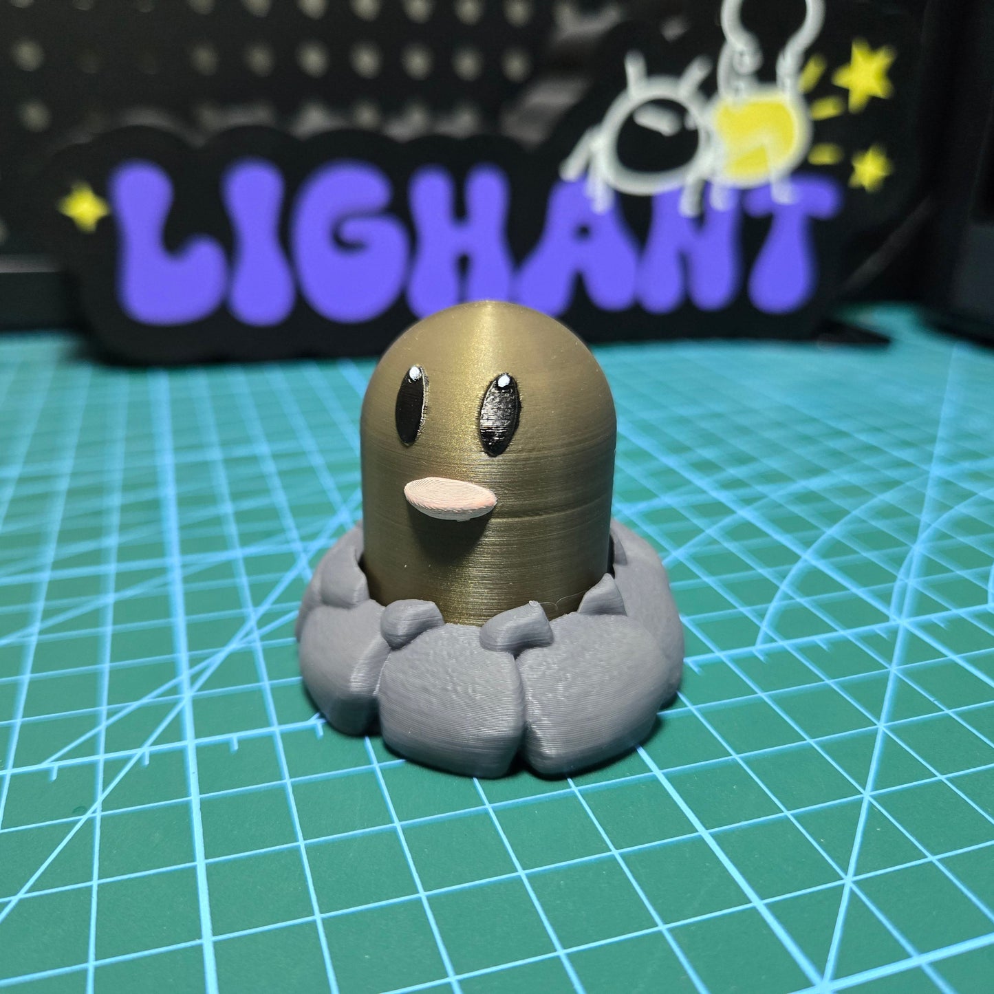 3D-Printed Diglett & Dugtrio Clicky Fidget Toys