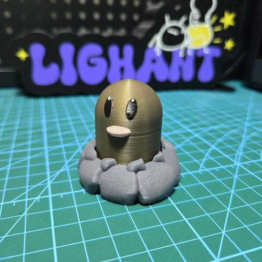 3D-Printed Diglett & Dugtrio Clicky Fidget Toys