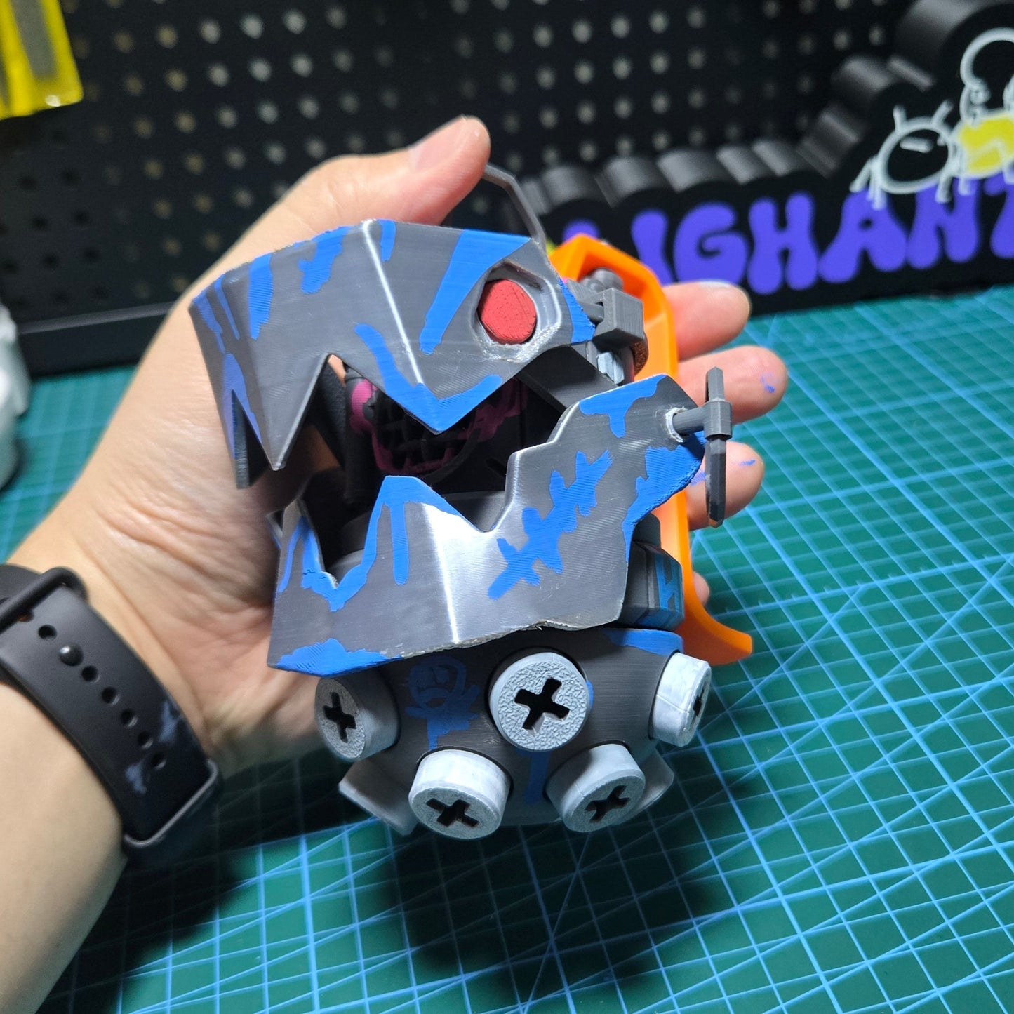 DIY Hand Painted Jinx's Chompers | Personalized Artwork with Graffiti Design