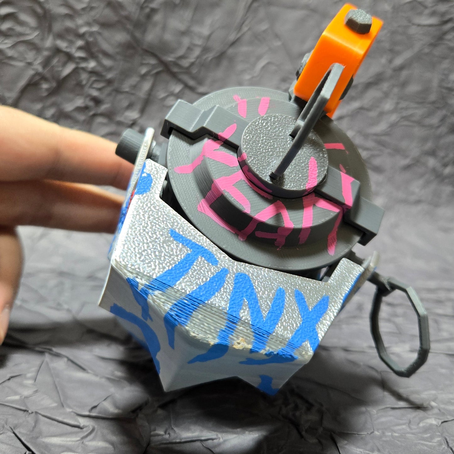DIY Hand Painted Jinx's Chompers | Personalized Artwork with Graffiti Design