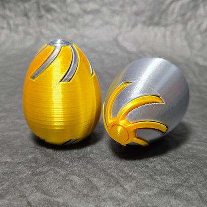 Unique decompression egg 3D printed spiral push-pull fun toy