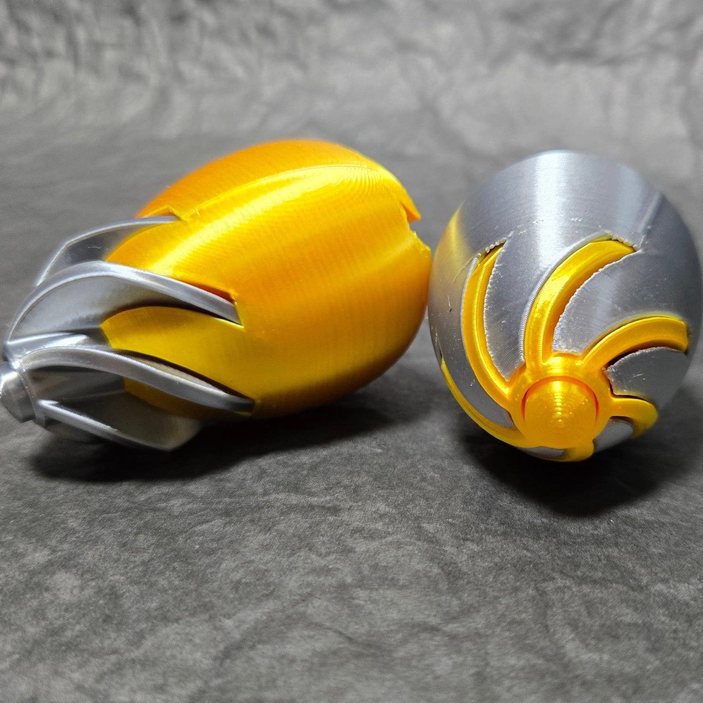 Unique decompression egg 3D printed spiral push-pull fun toy