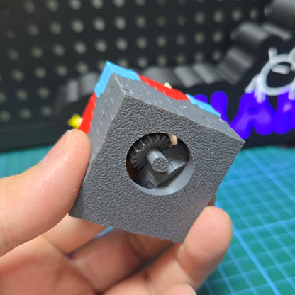3D Printed MC Enchantment Table Desktop Decoration with Manual Page Turning Gear Structure