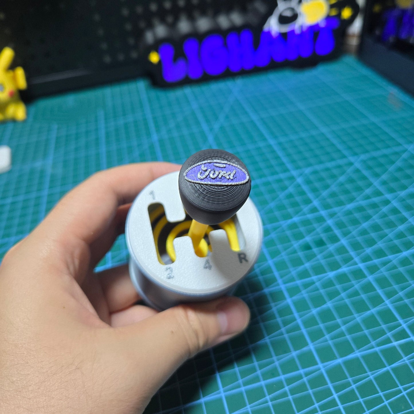 3D printed manual gear lever decompression toy desktop decoration