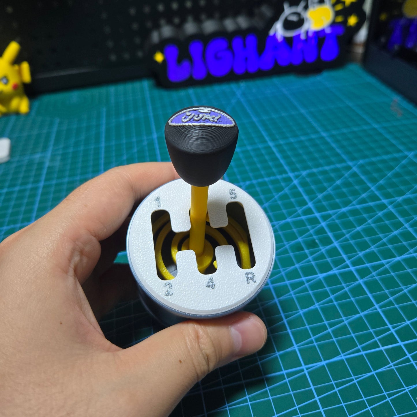 3D printed manual gear lever decompression toy desktop decoration