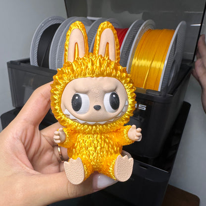 3D printed 24K gold Labubu pendant diy made