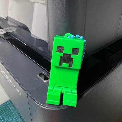 3D Printed MC Creeper Keychain DIY Made