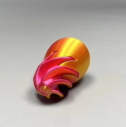 Unique decompression egg 3D printed spiral push-pull fun toy