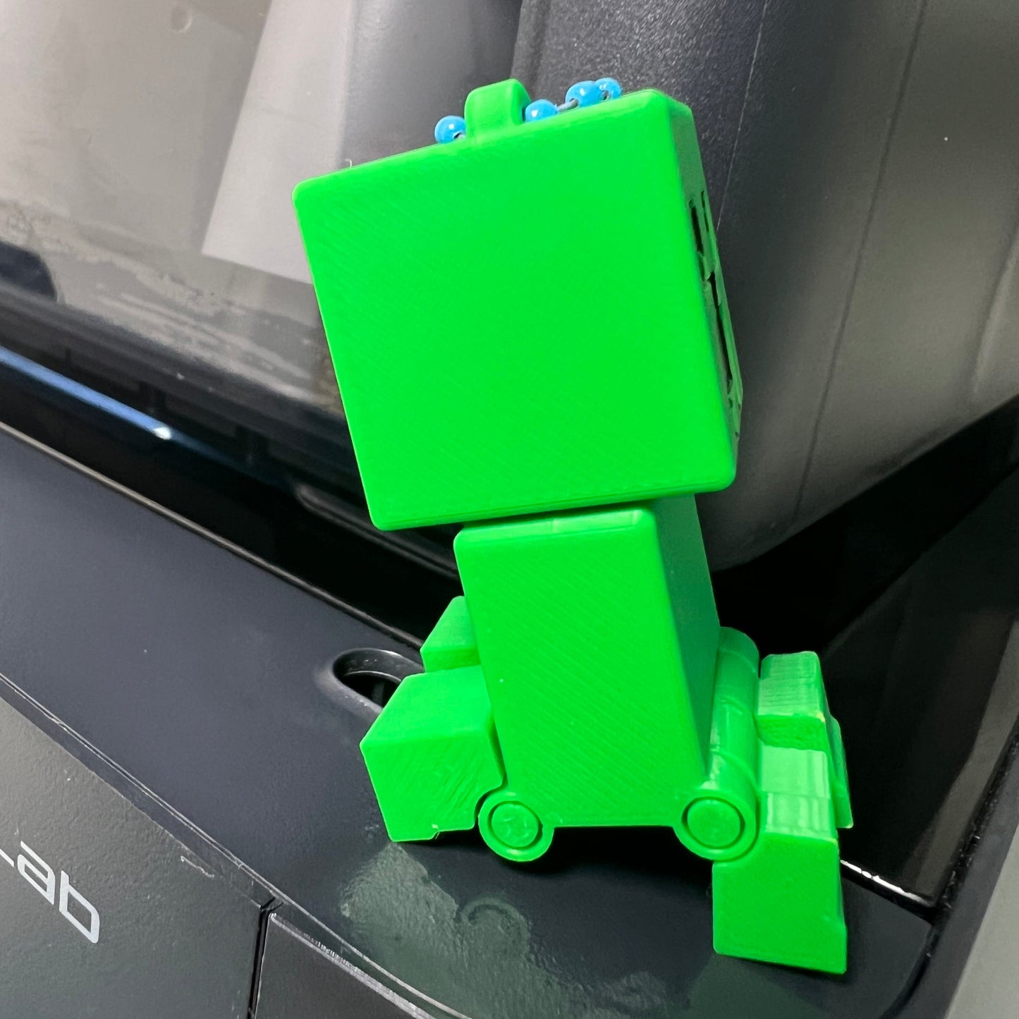 3D Printed MC Creeper Keychain DIY Made