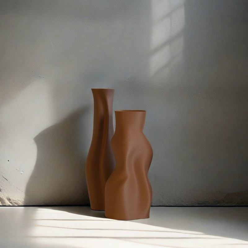 Eco-Friendly 3D Printed Vase for Fresh or Dried Flowers and Decor Gift for Home