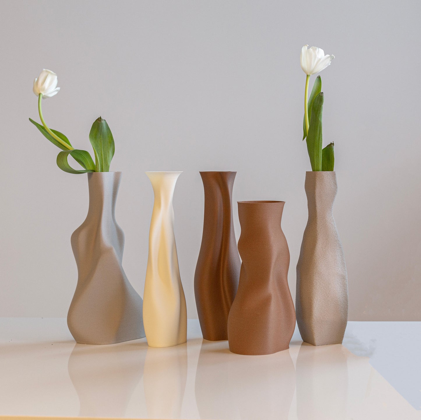 Eco-Friendly 3D Printed Vase for Fresh or Dried Flowers and Decor Gift for Home