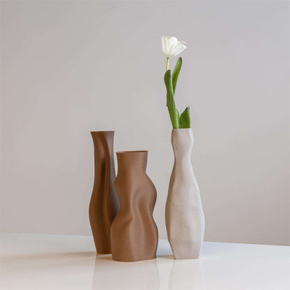 Eco-Friendly 3D Printed Vase for Fresh or Dried Flowers and Decor Gift for Home