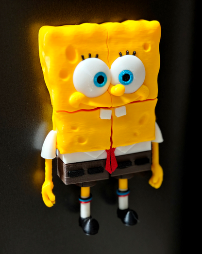 3D printed SpongeBob refrigerator magnet
