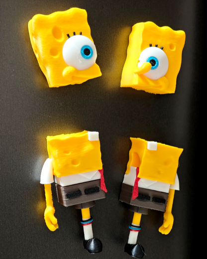 3D printed SpongeBob refrigerator magnet