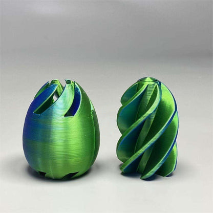 Unique decompression egg 3D printed spiral push-pull fun toy